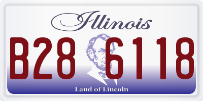 IL license plate B286118