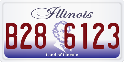 IL license plate B286123