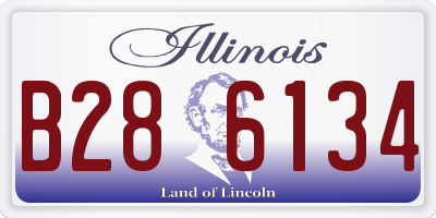 IL license plate B286134