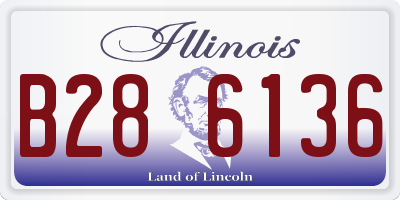 IL license plate B286136