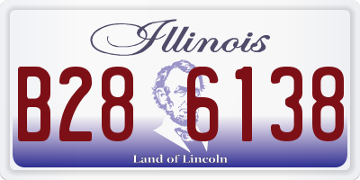 IL license plate B286138
