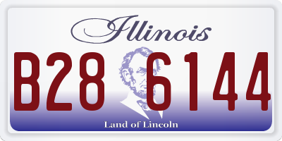 IL license plate B286144