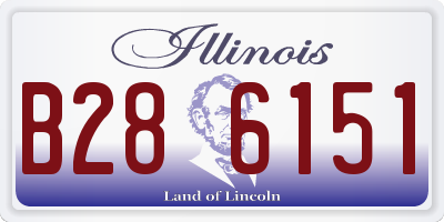 IL license plate B286151