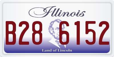 IL license plate B286152