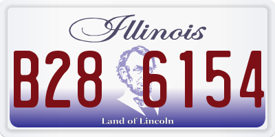 IL license plate B286154