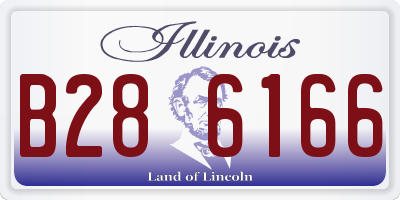 IL license plate B286166