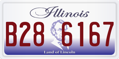 IL license plate B286167