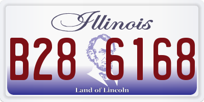 IL license plate B286168