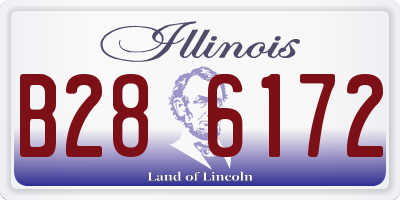 IL license plate B286172