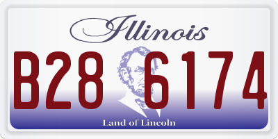 IL license plate B286174