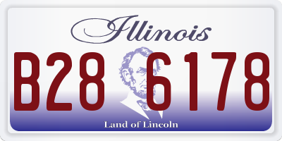 IL license plate B286178