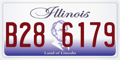 IL license plate B286179