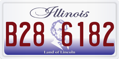 IL license plate B286182