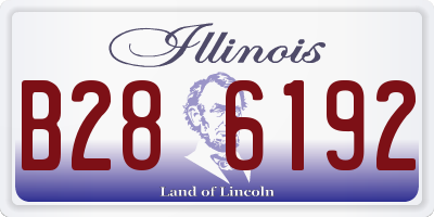 IL license plate B286192