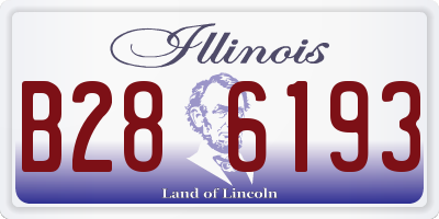 IL license plate B286193