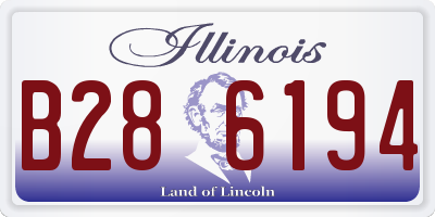 IL license plate B286194