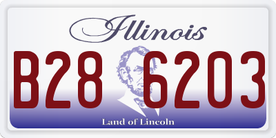 IL license plate B286203