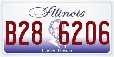 IL license plate B286206