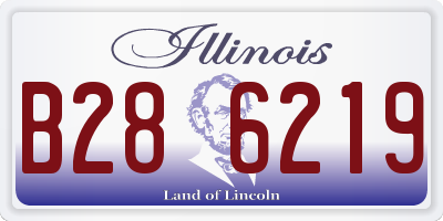 IL license plate B286219