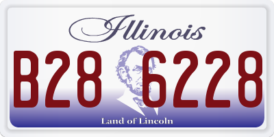 IL license plate B286228