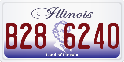 IL license plate B286240