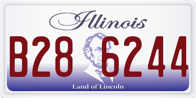 IL license plate B286244