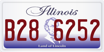 IL license plate B286252