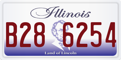 IL license plate B286254