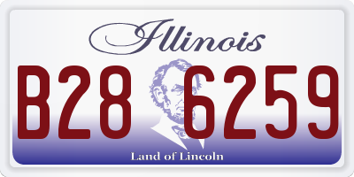 IL license plate B286259