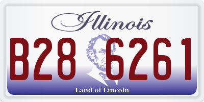 IL license plate B286261