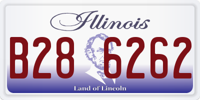 IL license plate B286262