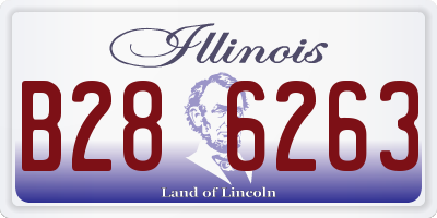 IL license plate B286263