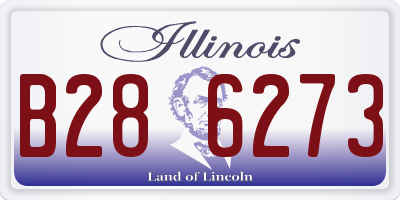 IL license plate B286273