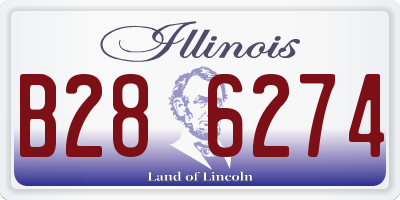 IL license plate B286274