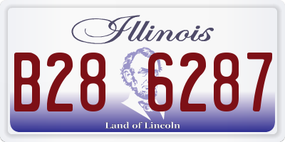 IL license plate B286287