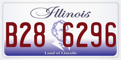 IL license plate B286296