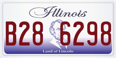 IL license plate B286298
