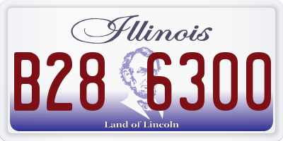 IL license plate B286300