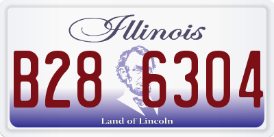 IL license plate B286304