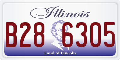 IL license plate B286305