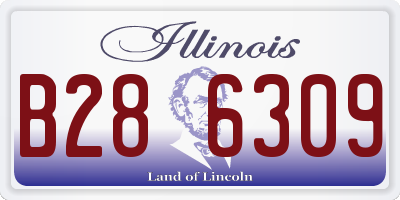 IL license plate B286309