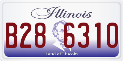 IL license plate B286310