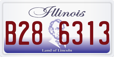 IL license plate B286313