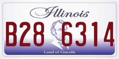 IL license plate B286314