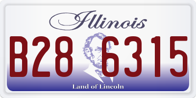 IL license plate B286315