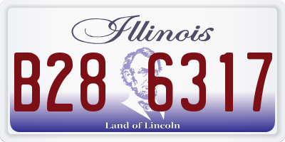 IL license plate B286317