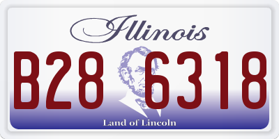 IL license plate B286318