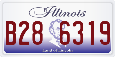 IL license plate B286319