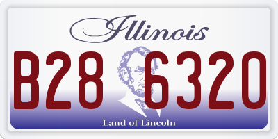 IL license plate B286320