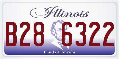 IL license plate B286322